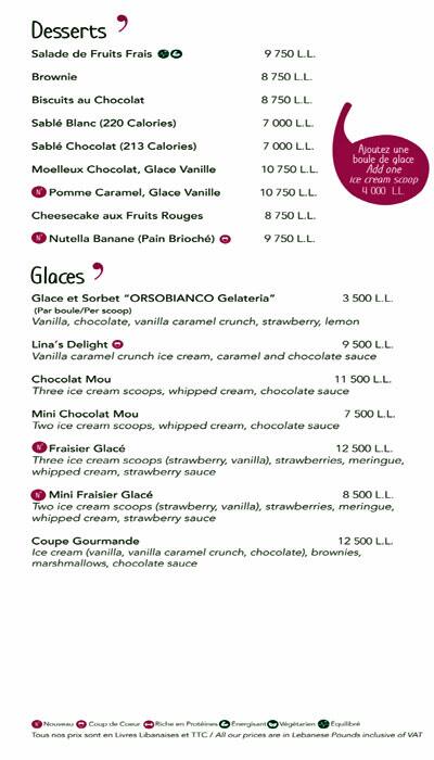 Carta de Lina's