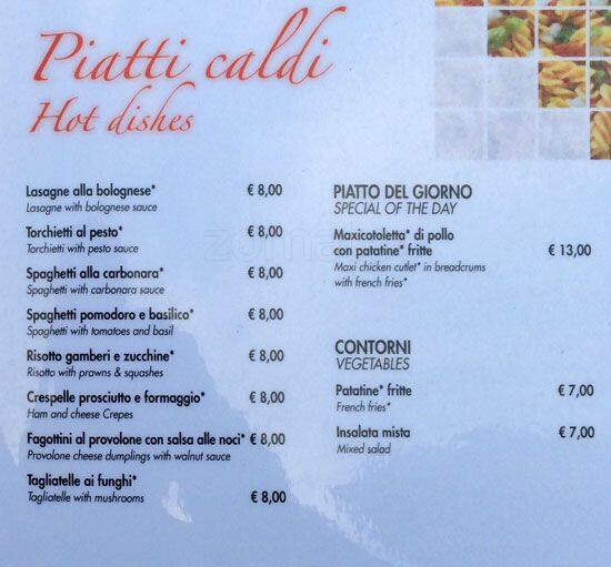 Menu di Puro Gusto 