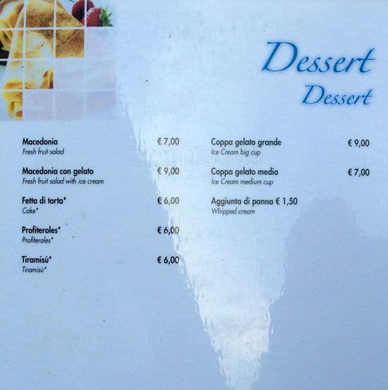 Menu di Puro Gusto 