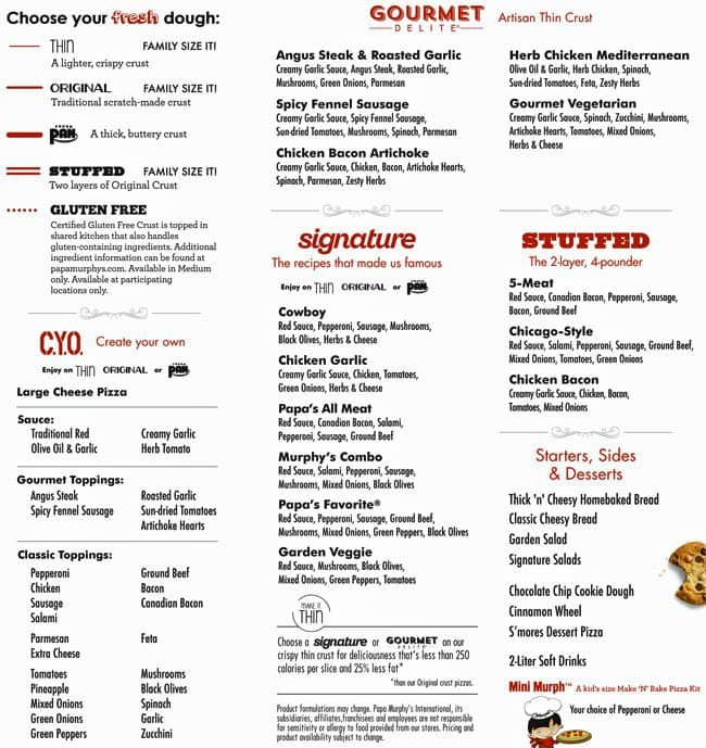 papa docs menu