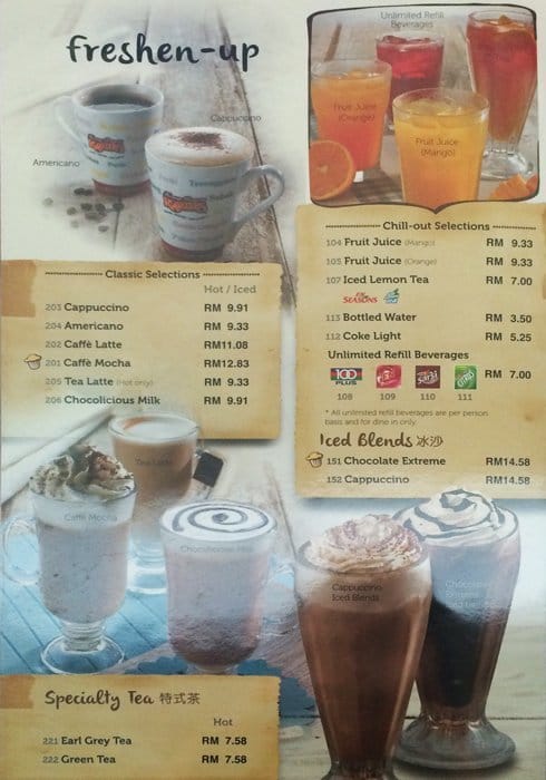 Kenny Rogers Roasters Menu, Menu for Kenny Rogers Roasters, Taman ...