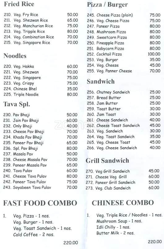 Menu at Cherrys Chinese Fast Food, Navi Mumbai, Shop 1