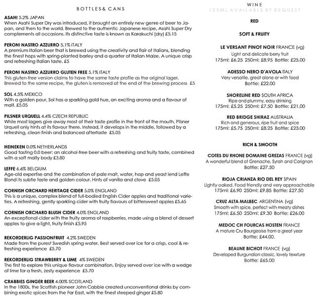 Menu at The Lamb and Flag pub & bar, London