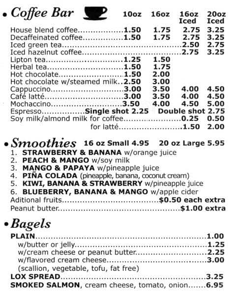 Jubilee Market Place Menu, Menu for Jubilee Market Place, Soho, New ...