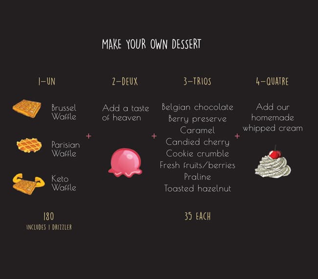 Les Amis menu