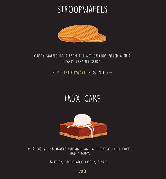 Les Amis menu