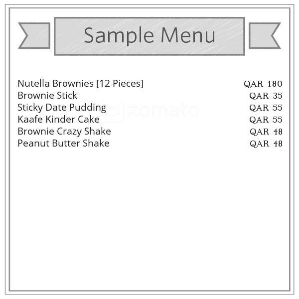 Kaafe menu