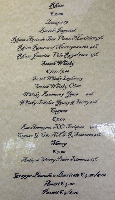 Menu di Viola Wine & Cocktail 