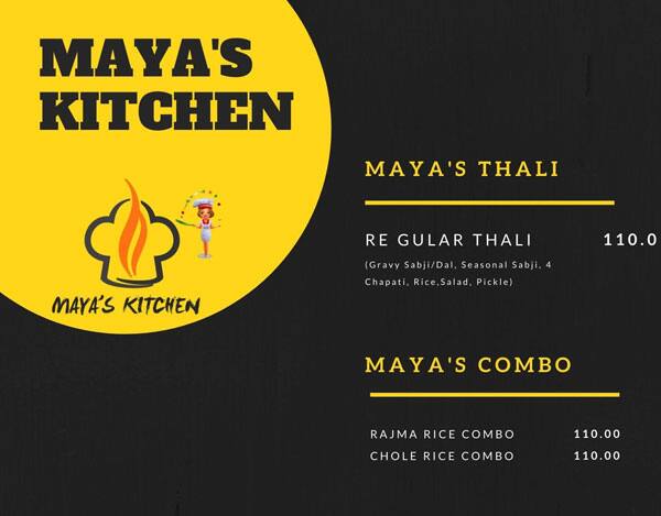 Maya S Kitchen Menu Menu For Maya S Kitchen Sector 72 Noida