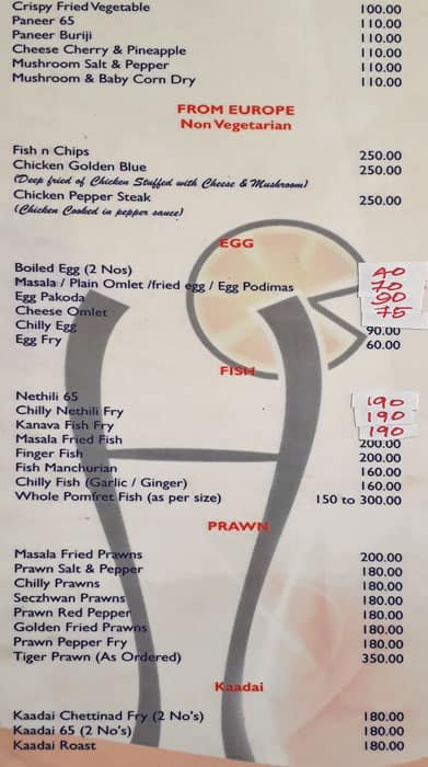 Royal Biryani menu