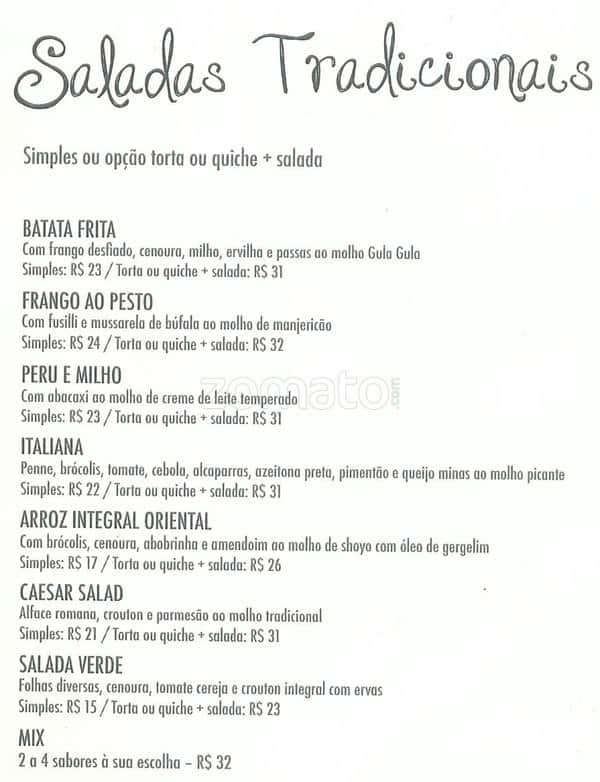 Gula Gula Rio Design Barra cardápio