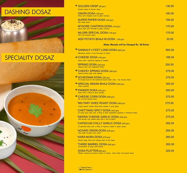 Sankalp Restaurant & Sam's Pizza Quick Pick menu