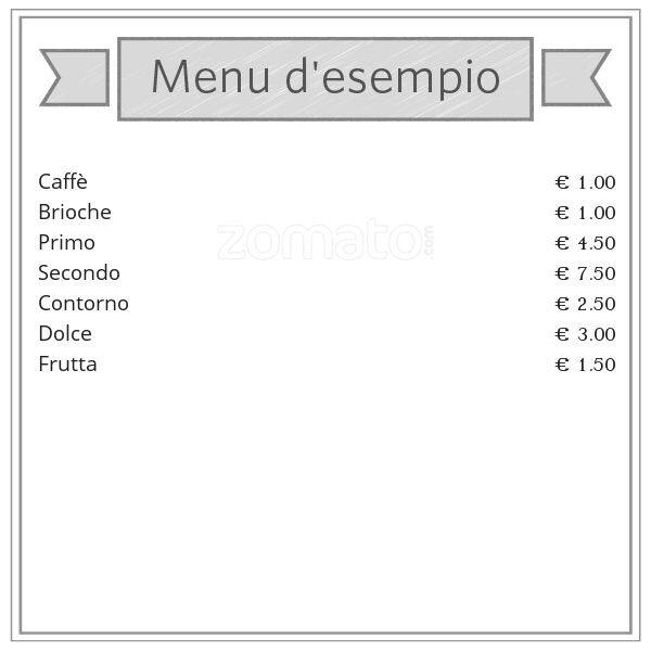 Menu di Trattoria Tiberio Milano 