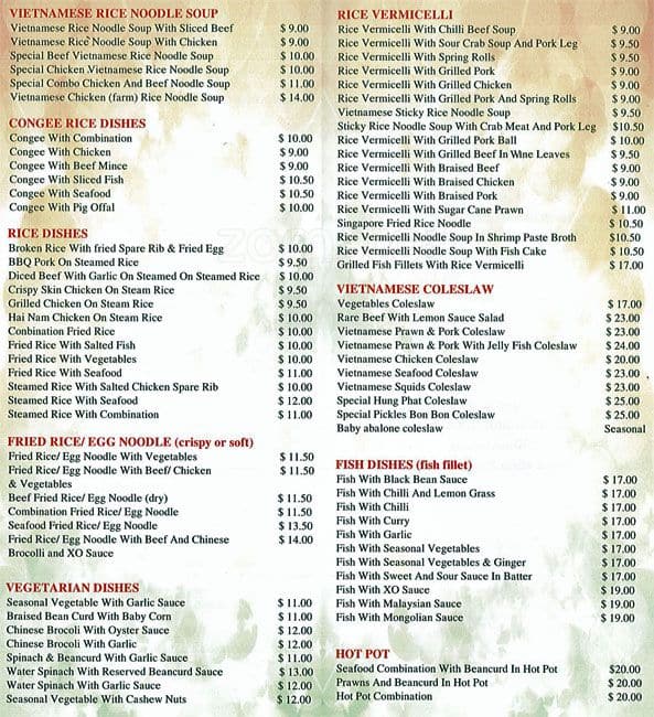 Hung Phat Restaurant Menu, Menu for Hung Phat Restaurant, St Albans ...