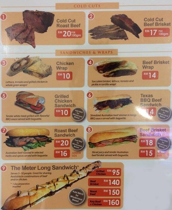 Brooklyn Deli Menu, Menu for Brooklyn Deli, Mont Kiara, Kuala Lumpur