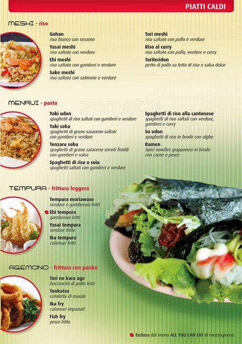 Menu di Shin Fusion Restaurant 