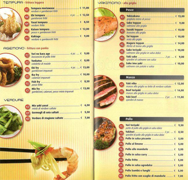 Menu di Shin Fusion Restaurant 