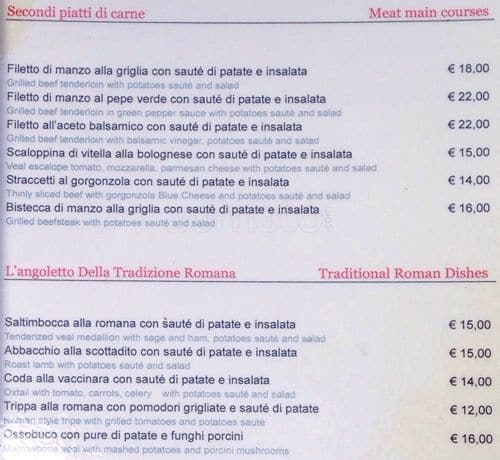 Menu di L'Angoletto 