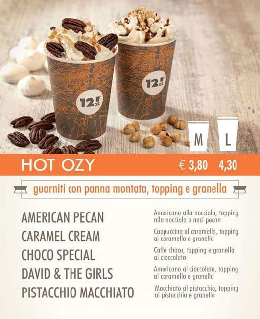 Menu de 12oz Coffee Joint