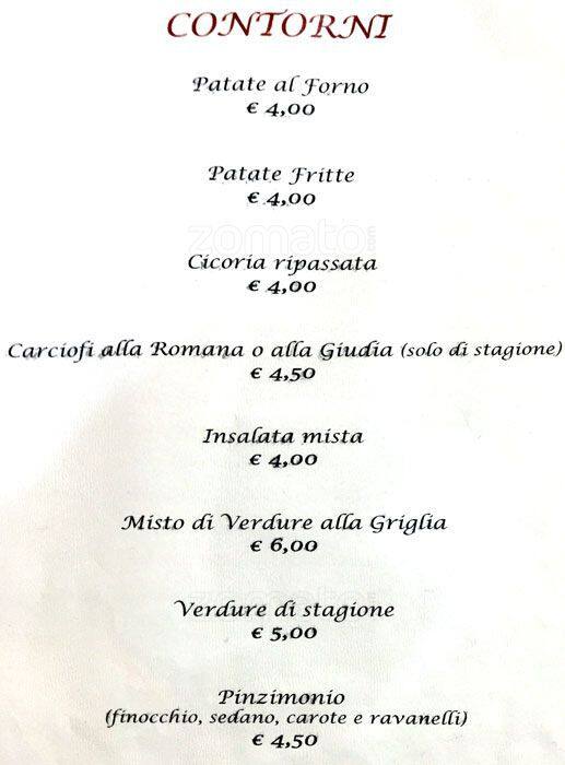 Menu di Domus Ristora 