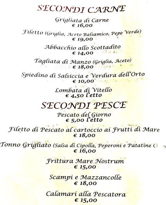 Menu di Domus Ristora 