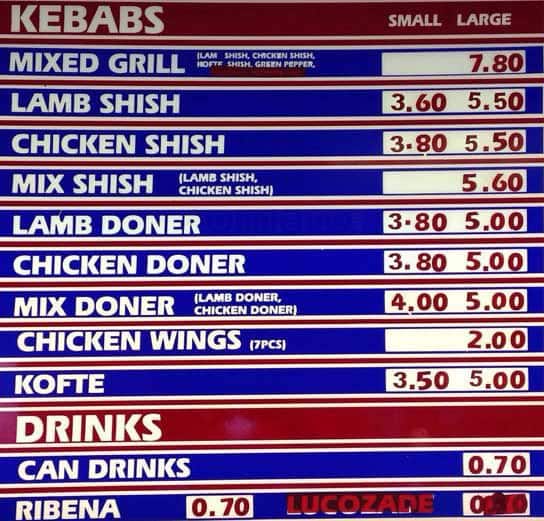 Cyprus Kebabs Menu, Menu for Cyprus Kebabs, Kensal Green, London Zomato UK