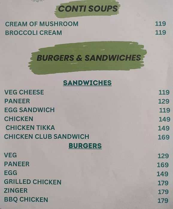 Menu of Basil Bistro, Kompally, Hyderabad