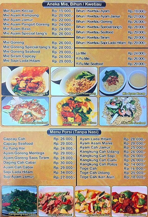 Tangs Menu, Menu for Tangs, Ciledug, Tangerang - Zomato Indonesia