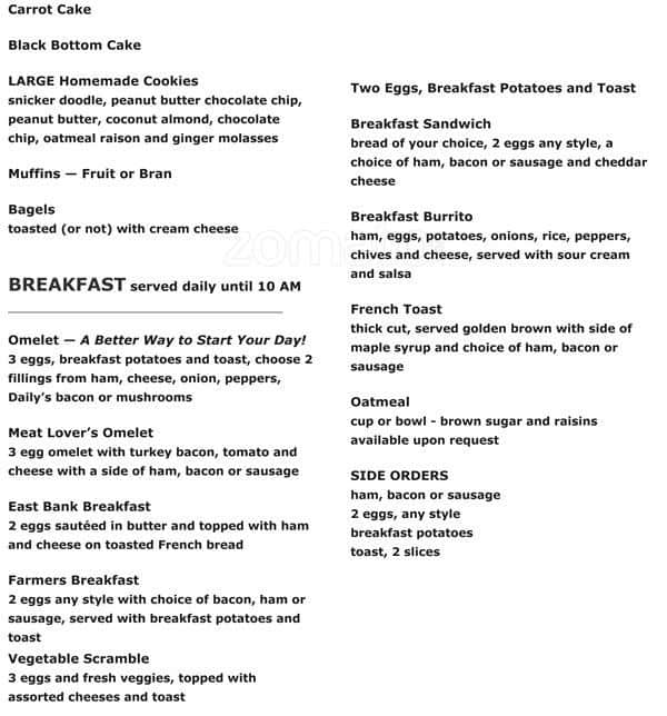 Caper's Cafe Menu, Menu for Caper's Cafe, Airport PDX, Portland