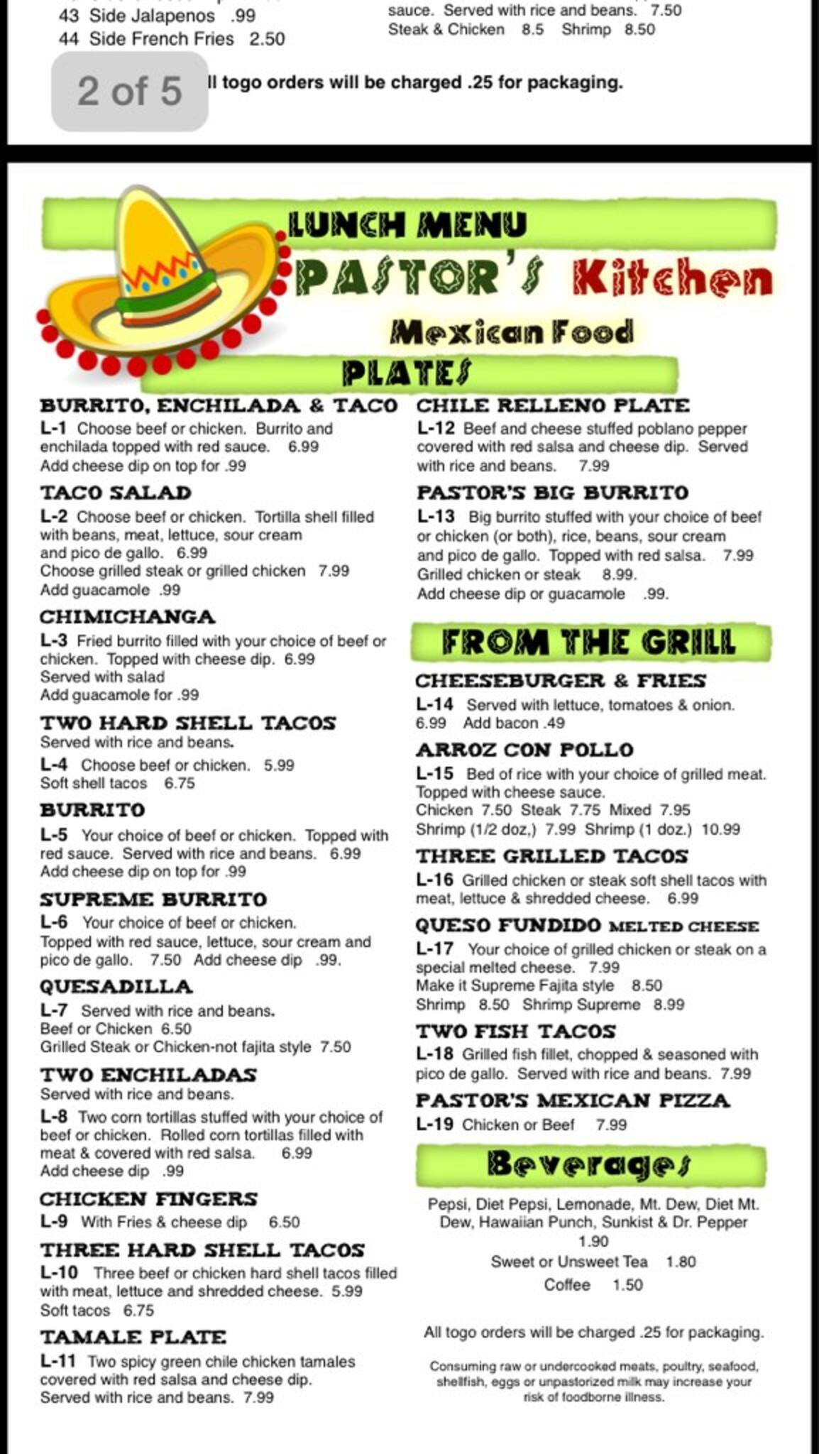 Menu At Pastor s Kitchen Mexican Food Restaurant Northport 5th St so-miami-forever-fashion-miami-swim-week-fashion-week