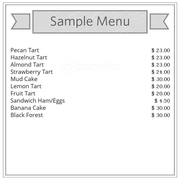 Menu at Copenhagen Patisserie & Cafe Bentleigh, Bentleigh