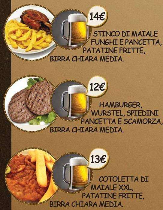 Menu di Plan B Drink Wine Food 