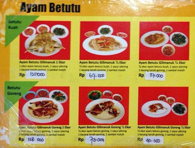  Ayam  Betutu  Khas  Gilimanuk  Menu Zomato Indonesia