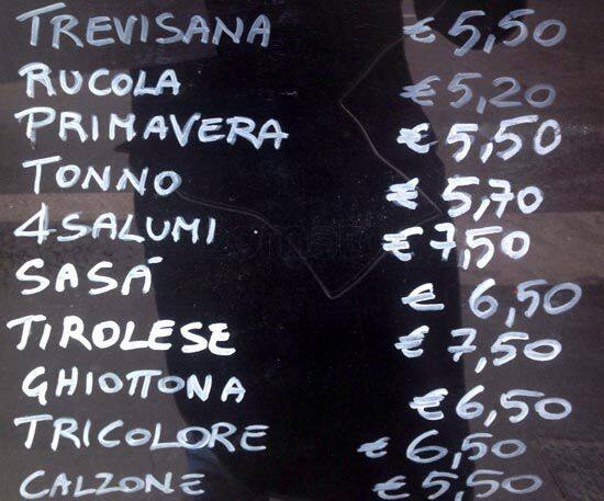Menu di Pizzeria Il Padellino 
