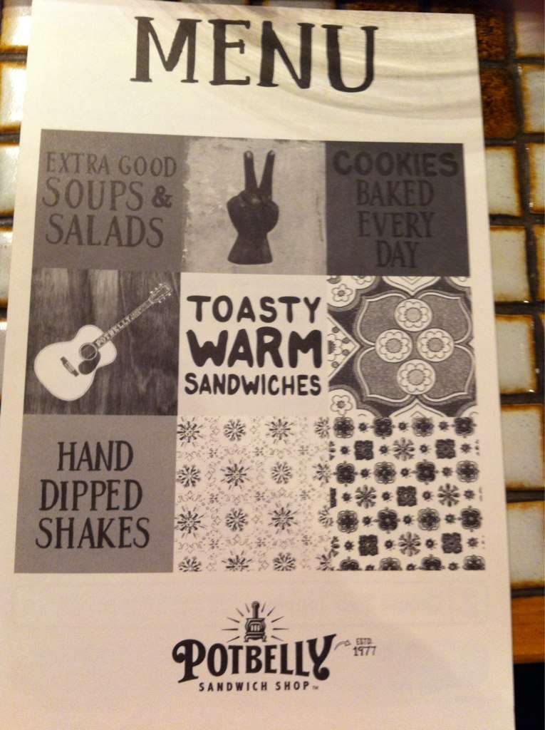 Potbelly Sandwich Shop Menu, Menu for Potbelly Sandwich Shop, Arlington