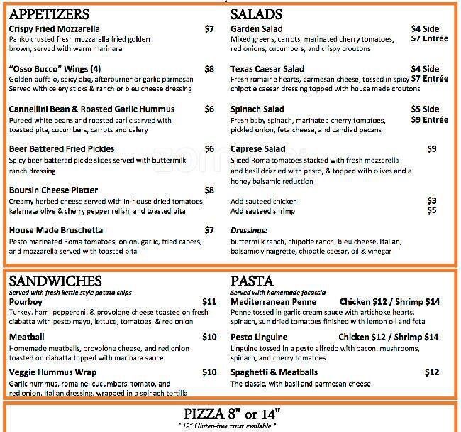 Carta de Pour House
