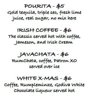 Carta de Pour House