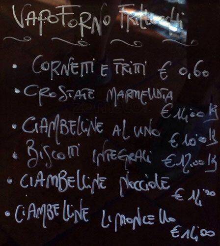 Menu di Vapoforno Frillocchi 