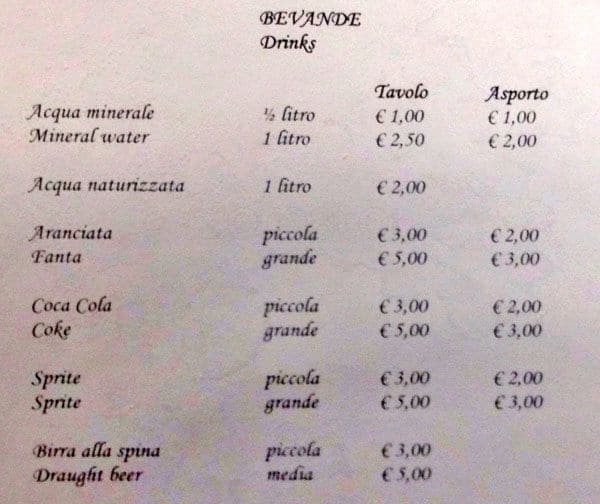 Menu di Schiavi D'Abruzzo 