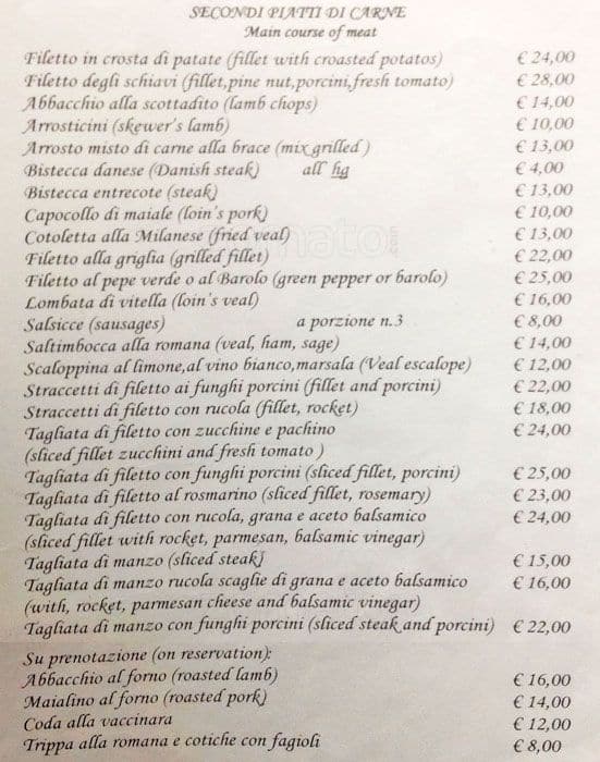 Menu di Schiavi D'Abruzzo 