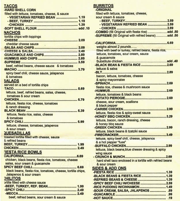 Hot Tamales a Philadelphia Foto del Menu con Prezzi Urbanspoon/Zomato