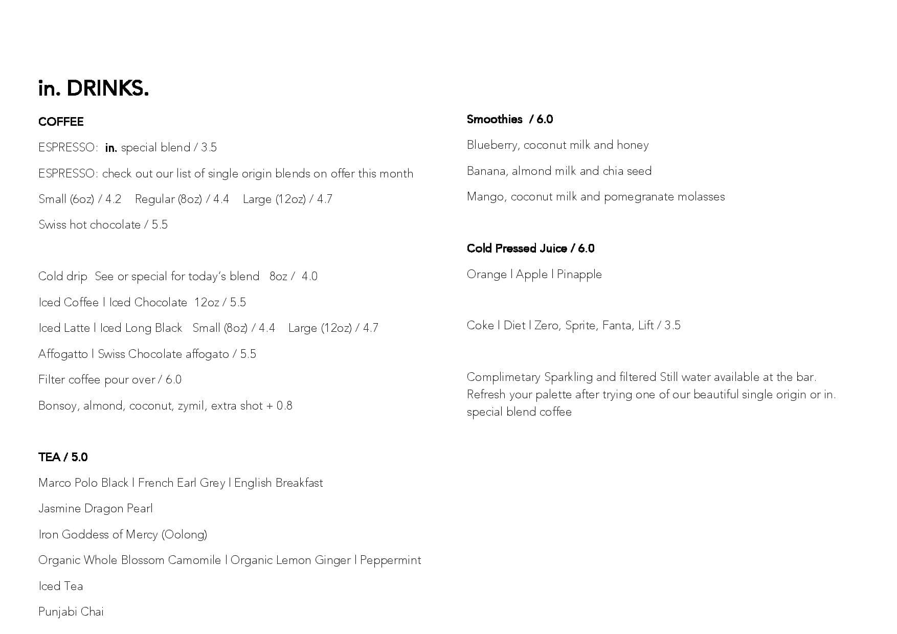 Menu at Donut Inn fast food, Adelaide, 268 Pirie St