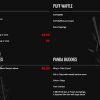 Phat Panda Urban Asian Street Food Menu