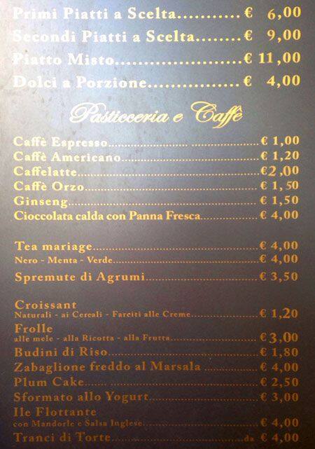 Menu di 13 Giugno - Goldoni 
