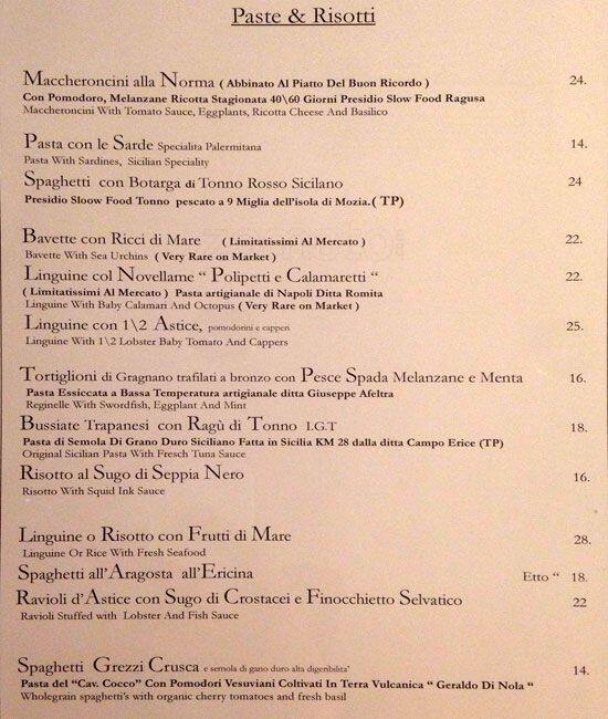Menu di 13 Giugno - Goldoni 