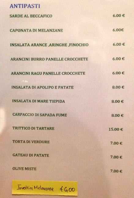 Menu di 13 Giugno - Goldoni 