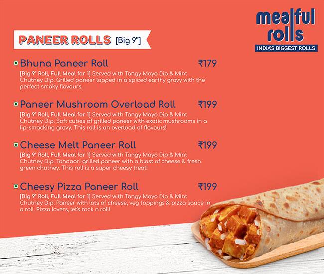 Mealful Rolls - India's Biggest Rolls menu