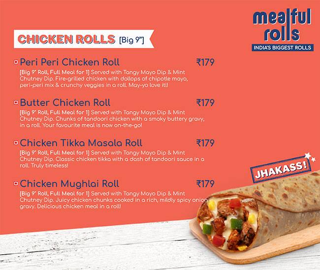 Mealful Rolls - India's Biggest Rolls menu