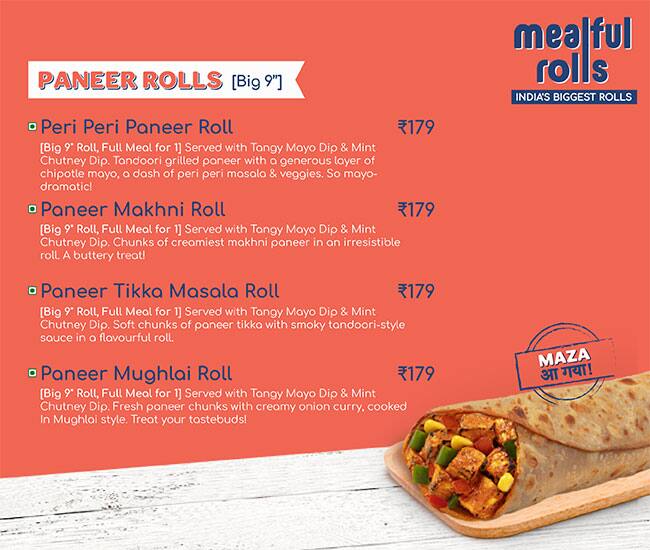 Mealful Rolls - India's Biggest Rolls menu