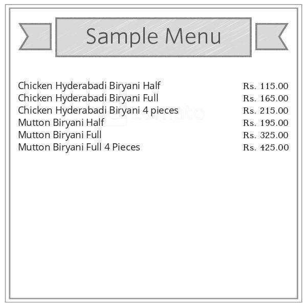 Menu of Annapurna's Kitchen, Near Andheri East Station, Mumbai